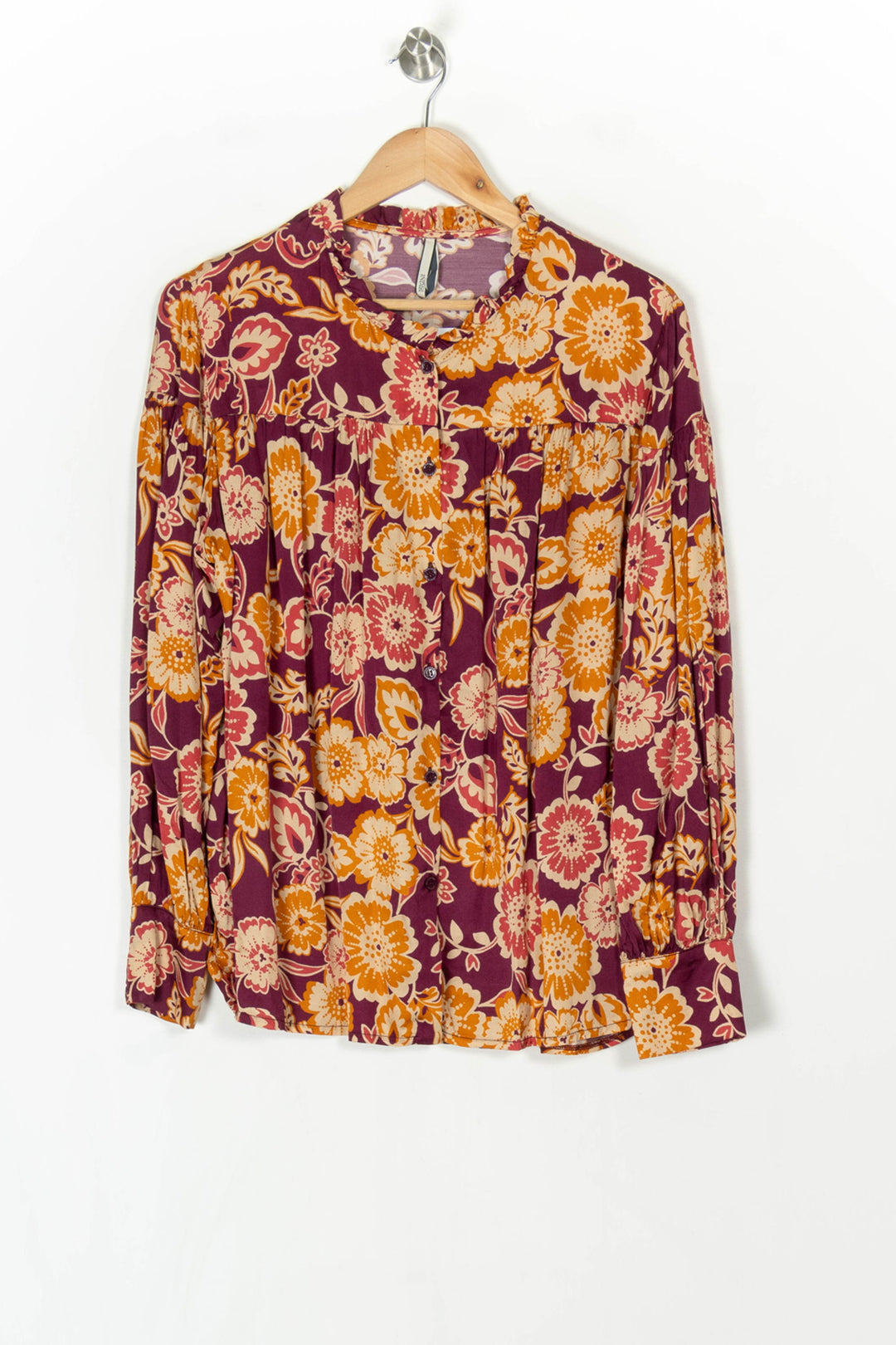 Blouse Bordeaux et Orange - Taille XXL/44 de la marque Indies | PARAD124881 - Vendu par Paradigme - Image 2