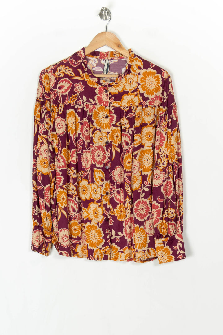 Blouse Bordeaux et Orange - Taille XXL/44 de la marque Indies | PARAD124881 - Vendu par Paradigme - Image 2