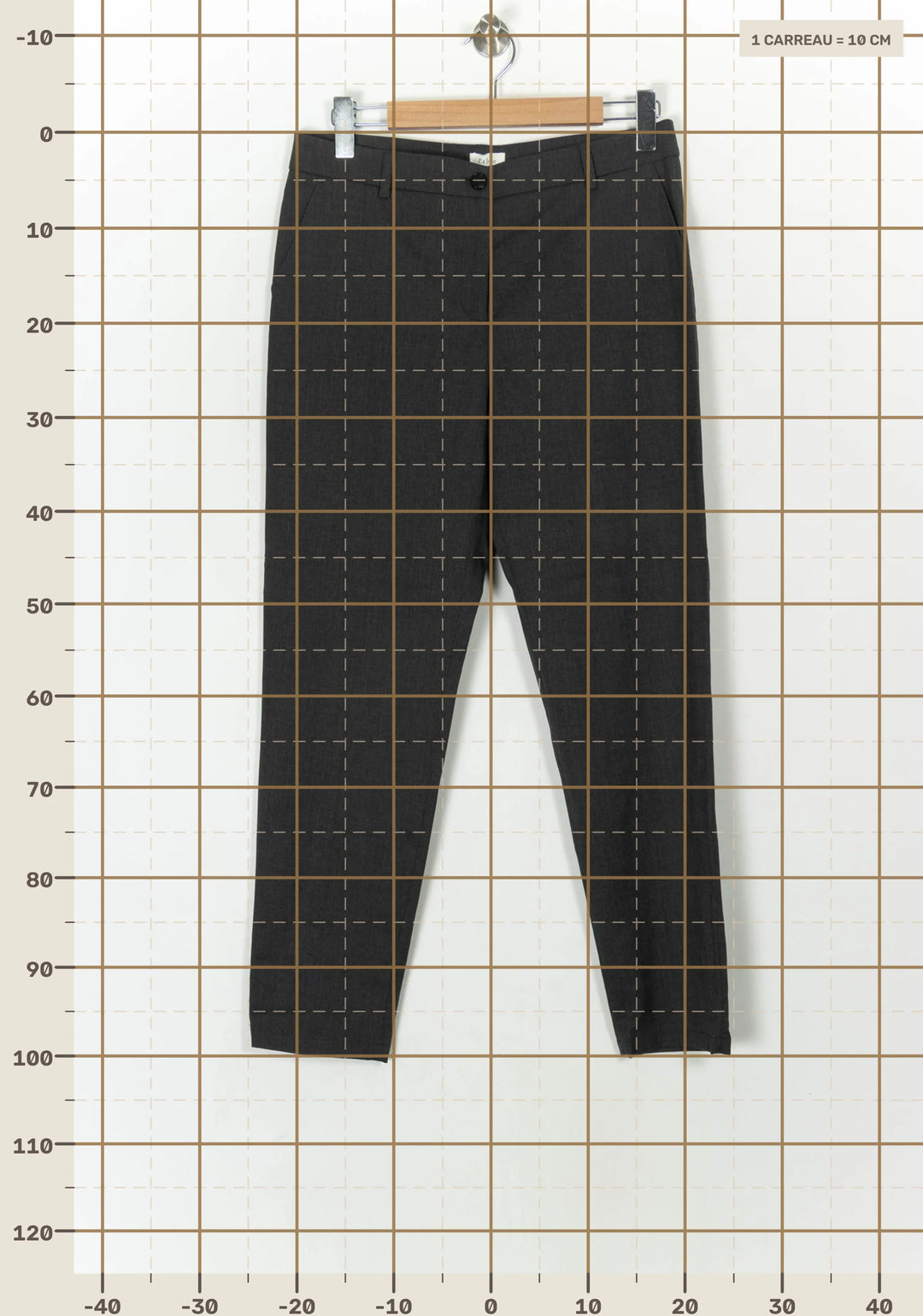 Pantalon Gris Foncé - Taille L/40 de la marque Pablo | PARAD124887 - Vendu par Paradigme - Image 4