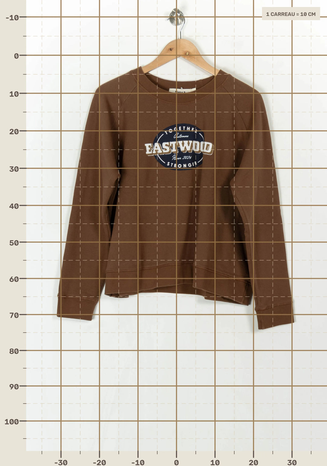 Sweat Marron - Taille XL/42 de la marque Mister K | PARAD124889 - Vendu par Paradigme - Image 4