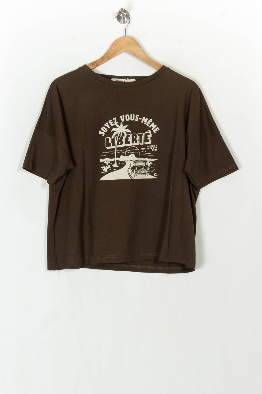 Tee-Shirt Marron - Taille XL/42 de la marque Mister K | PARAD124890 - Vendu par Paradigme - Image 2