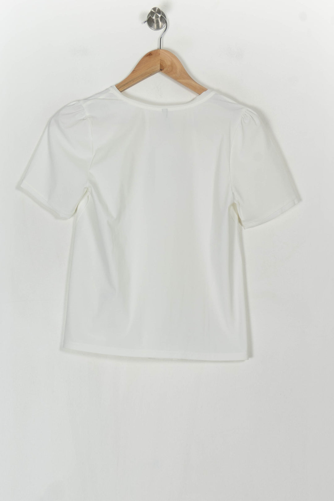 Blouse À Col V Blanche - Taille XS/34 de la marque Indies | PARAD124893 - Vendu par Paradigme - Image 5
