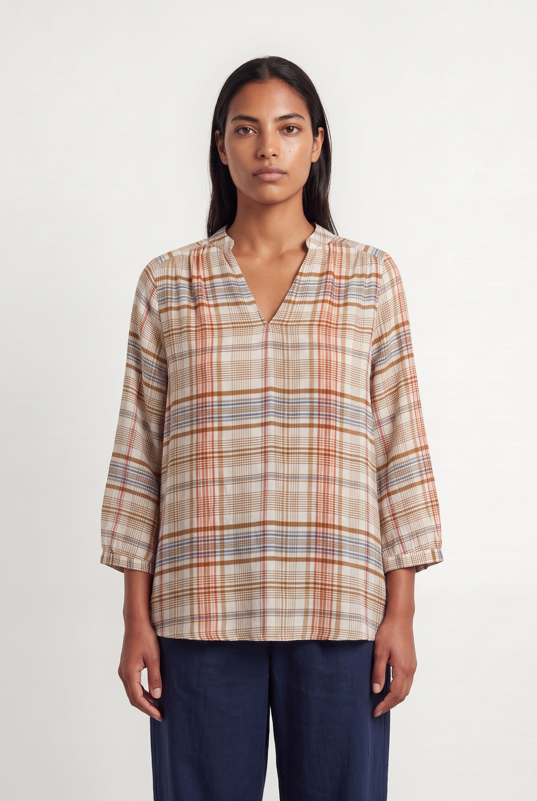 Blouse Beige et Marron - Taille L/40 de la marque Caroll | PARAD124894 - Vendu par Paradigme - Image 1