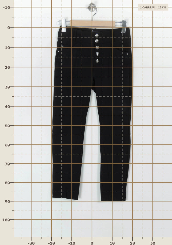 Pantalon Noir - Taille XS/34 de la marque Indies | PARAD124895 - Vendu par Paradigme - Image 4