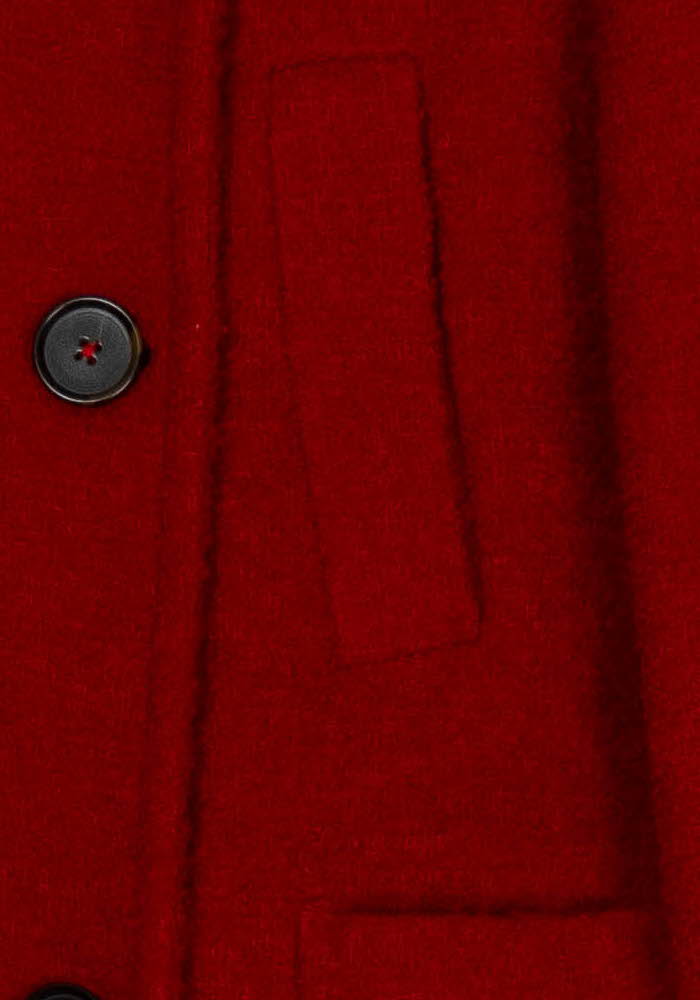 Caban Rouge - Taille L/40 de la marque Caroll | PARAD125412 - Vendu par Paradigme - Image 3