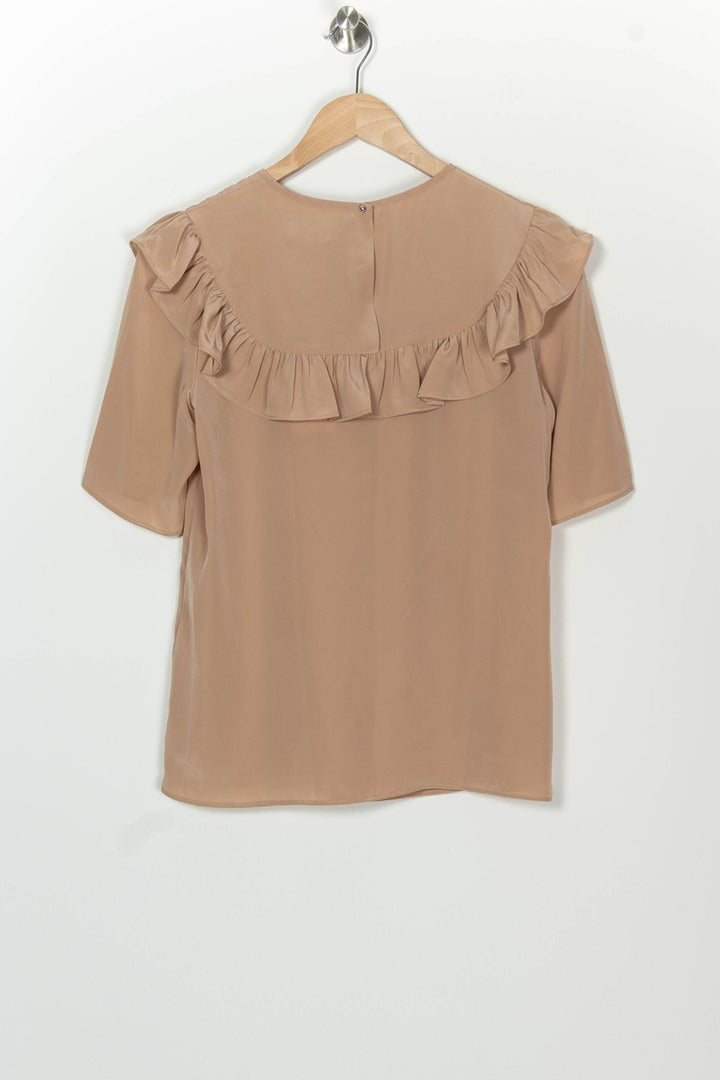 Blouse Beige - Taille M/38 de la marque Claudie Pierlot | PARAD125477 - Vendu par Paradigme - Image 5