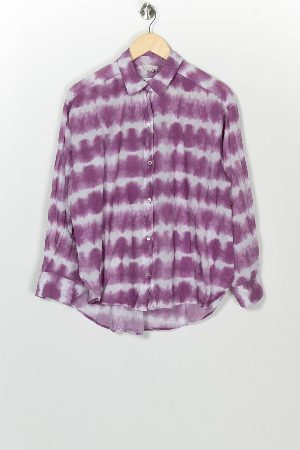 Chemise Violette et Blanche - Taille S/36 de la marque Petite Mendigote | PARAD125489 - Vendu par Paradigme - Image 2