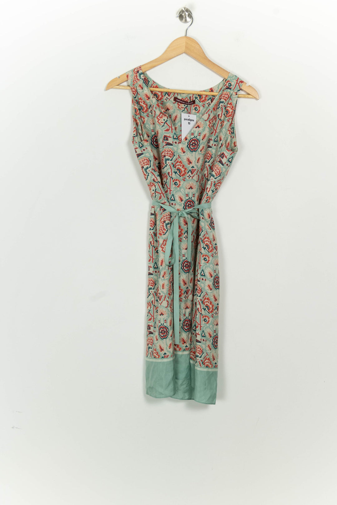 Robe Midi Verte et Rouge - Taille S/36 de la marque Comptoir des Cotonniers | PARAD125610 - Vendu par Paradigme - Image 2