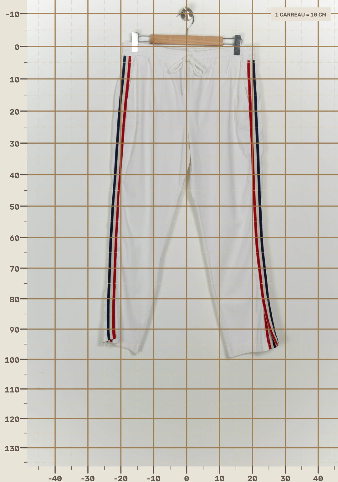 Pantalon De Jogging Blanc - Taille XXXL/46 de la marque Indies | PARAD125615 - Vendu par Paradigme - Image 4