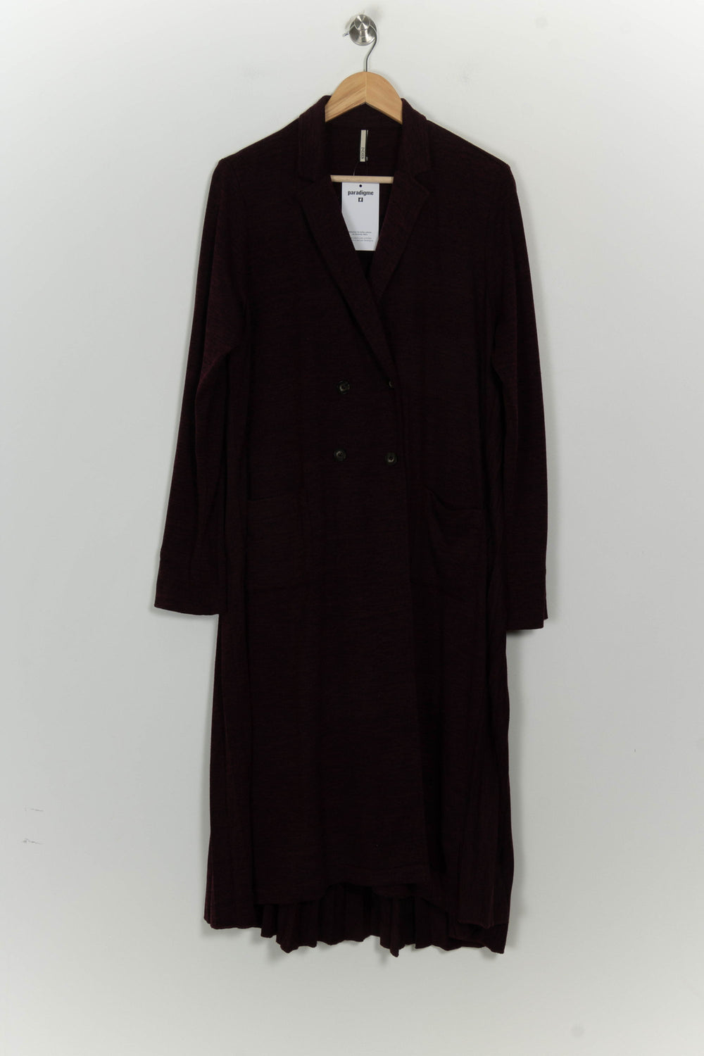 Gilet Long Bordeaux - Taille XXXL/46 de la marque Indies | PARAD125621 - Vendu par Paradigme - Image 2