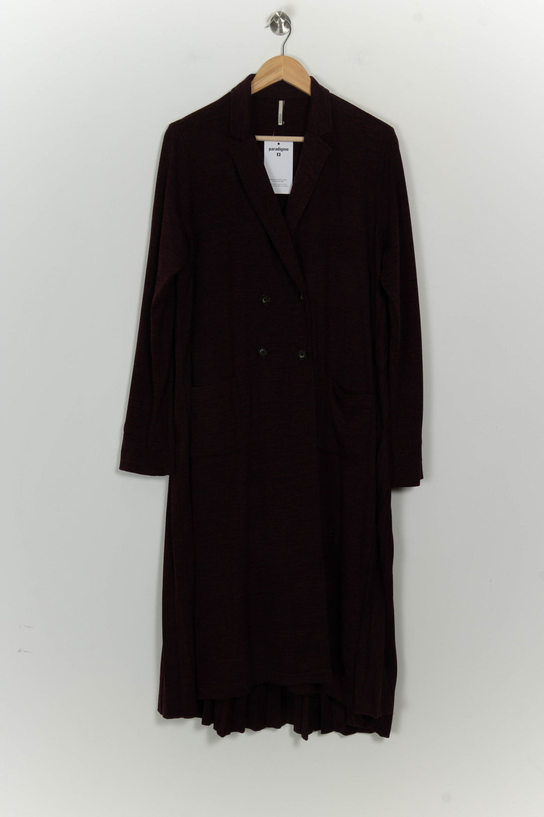Gilet Long Bordeaux - Taille XXXL/46 de la marque Indies | PARAD125621 - Vendu par Paradigme - Image 2
