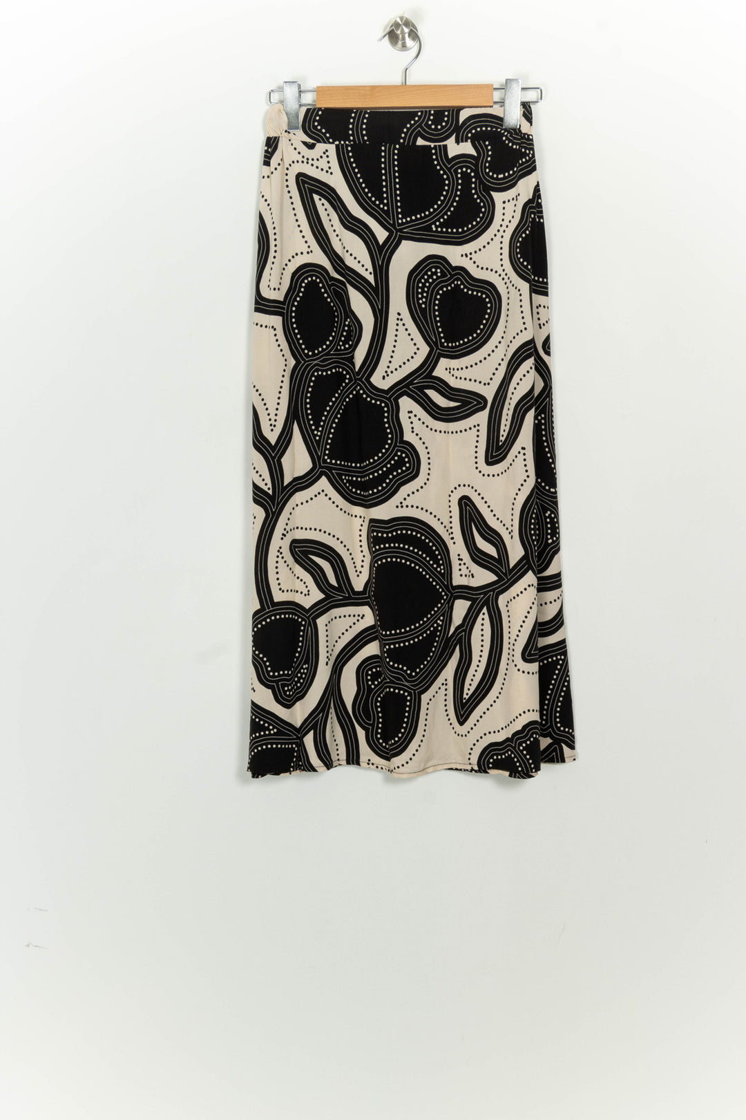 Jupe Longue Noire et Beige - Taille XS/34 de la marque La Fée Maraboutée | PARAD125623 - Vendu par Paradigme - Image 5