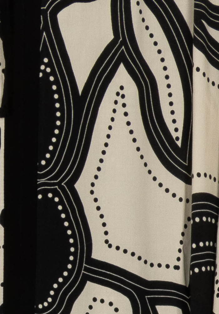Jupe Longue Noire et Beige - Taille XS/34 de la marque La Fée Maraboutée | PARAD125623 - Vendu par Paradigme - Image 3