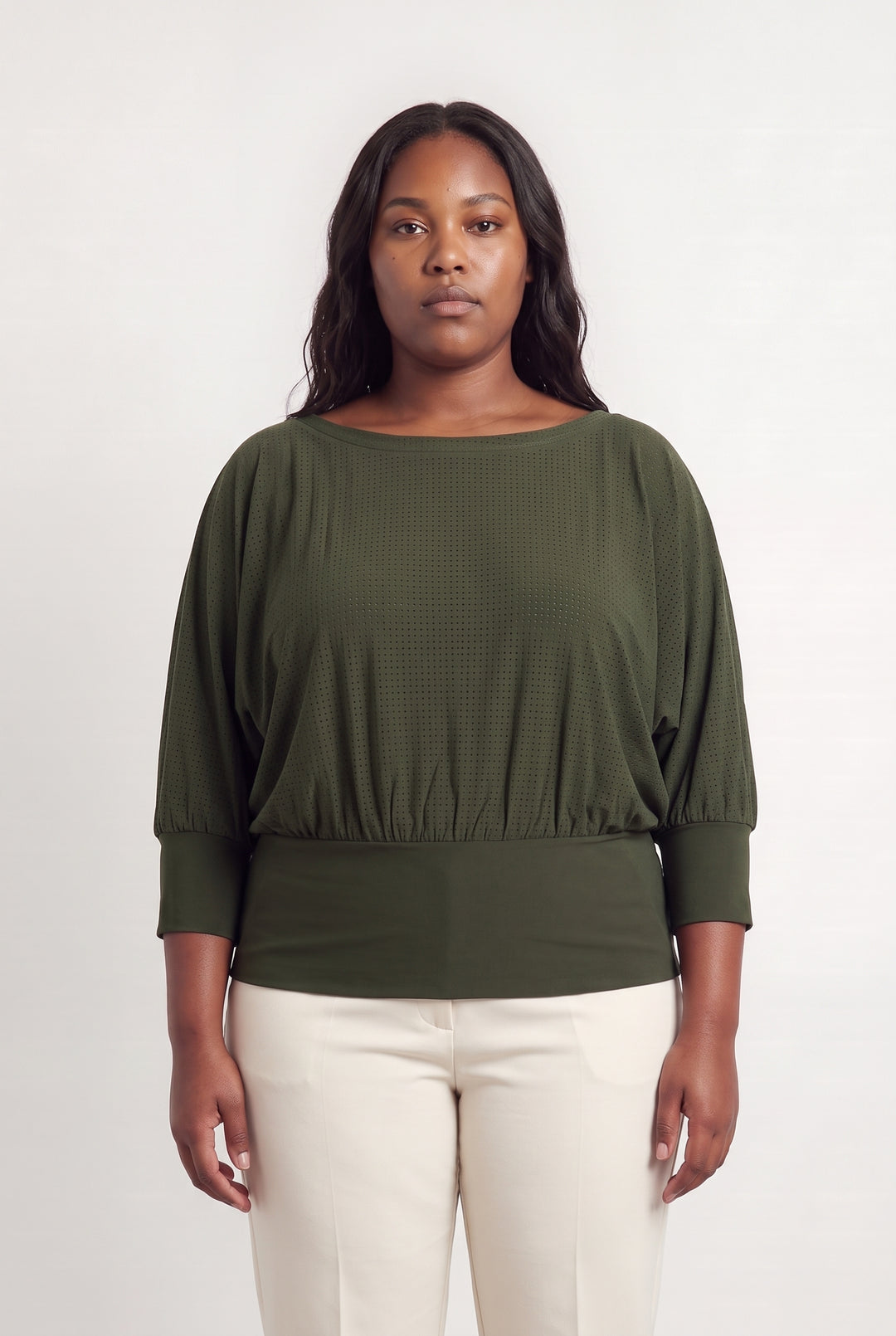 Blouse Vert Foncé - Taille XXXL/46 de la marque Indies | PARAD125625 - Vendu par Paradigme - Image 1