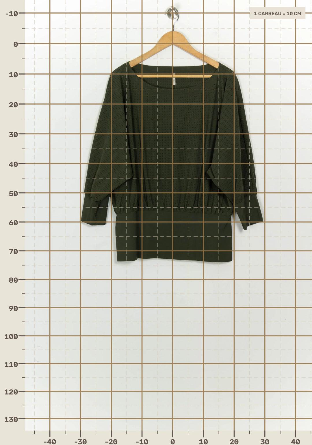 Blouse Vert Foncé - Taille XXXL/46 de la marque Indies | PARAD125625 - Vendu par Paradigme - Image 4