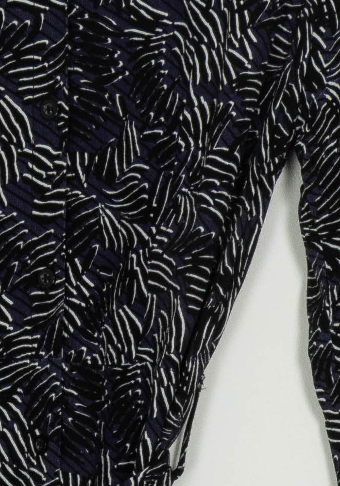 Robe Chemise Noire et Blanche - Taille S/36 de la marque La Fée Maraboutée | PARAD125627 - Vendu par Paradigme - Image 3
