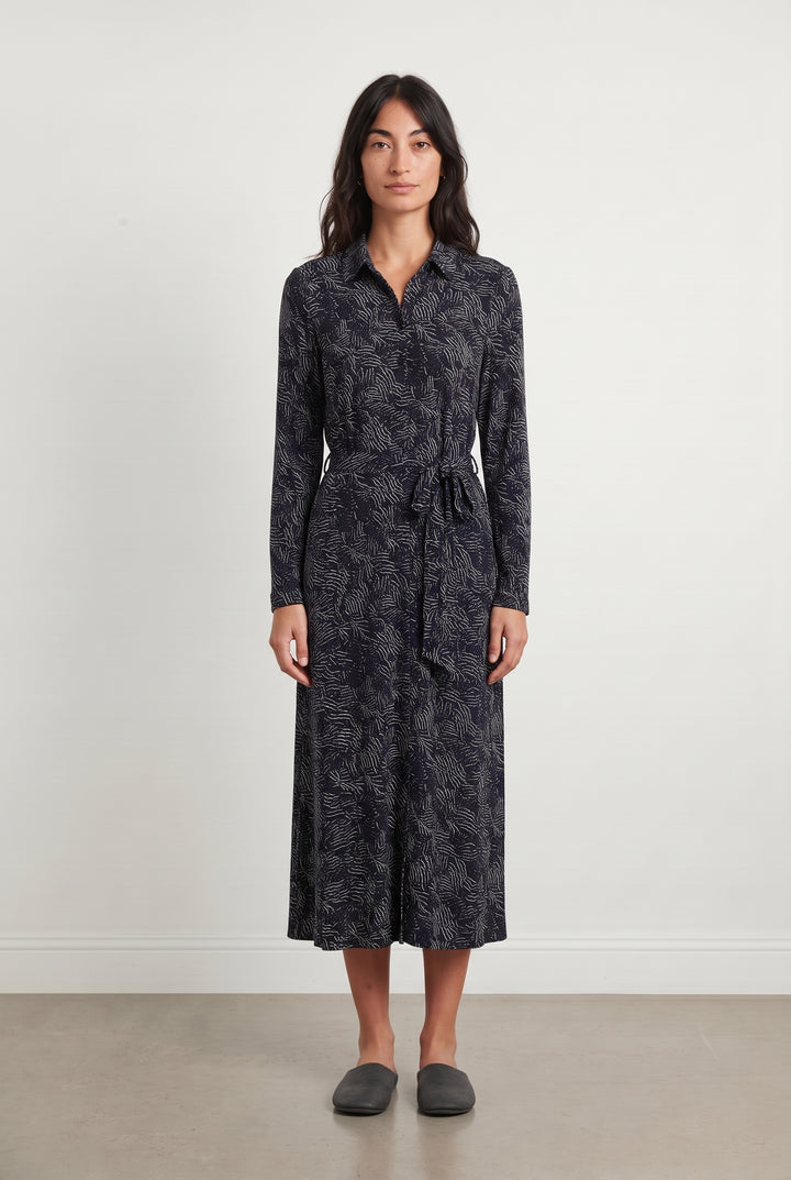Robe Chemise Noire et Blanche - Taille S/36 de la marque La Fée Maraboutée | PARAD125627 - Vendu par Paradigme - Image 1