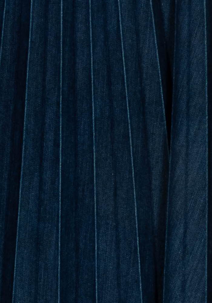 Jupe Plissée Bleue et Blanche - Taille M/38 de la marque La Fée Maraboutée | PARAD125629 - Vendu par Paradigme - Image 3