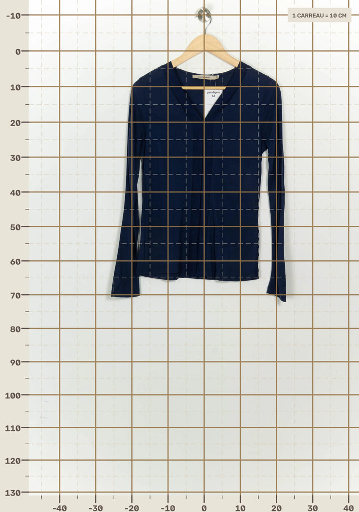 Top Bleu - Taille XS/34 de la marque La Fée Maraboutée | PARAD125630 - Vendu par Paradigme - Image 4