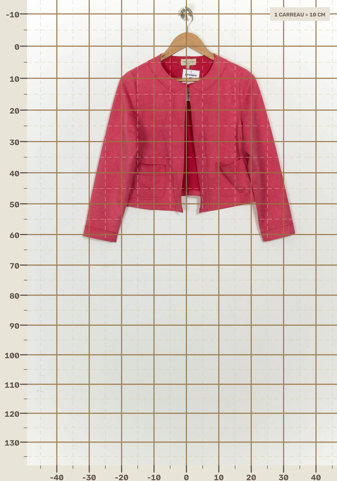 Veste Rose - Taille M/38 de la marque La Fée Maraboutée | PARAD125631 - Vendu par Paradigme - Image 4