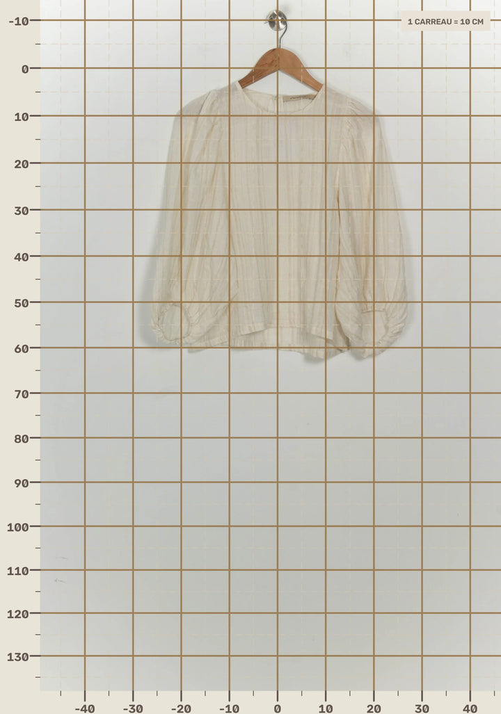 Blouse Beige - Taille M/38 de la marque La Fée Maraboutée | PARAD125634 - Vendu par Paradigme - Image 4