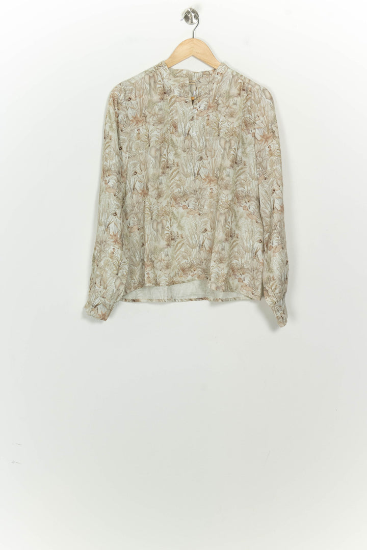 Blouse Beige - Taille M/38 de la marque La Fée Maraboutée | PARAD125636 - Vendu par Paradigme - Image 2