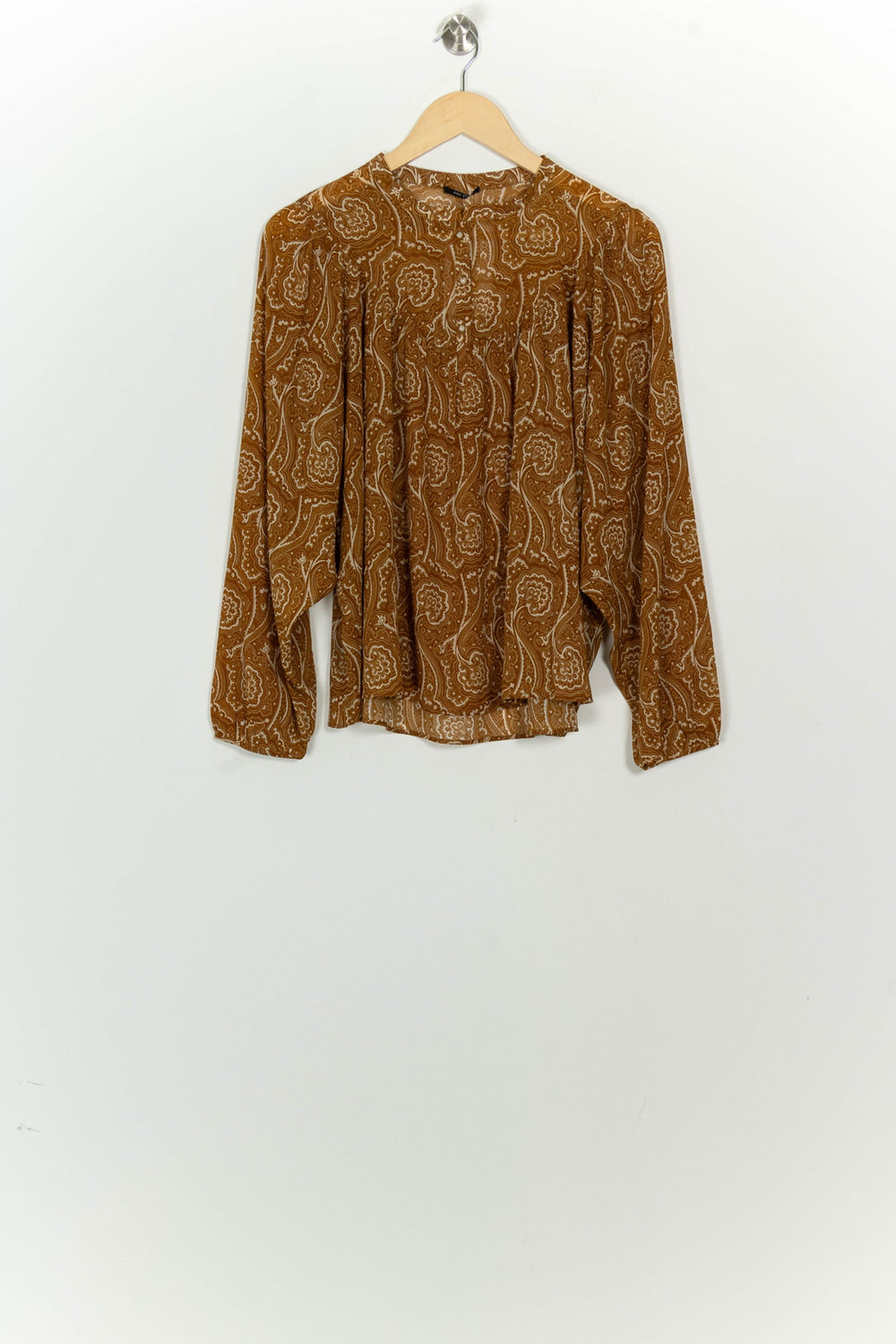 Blouse Marron et Beige - Taille M/38 de la marque One Step | PARAD125648 - Vendu par Paradigme - Image 2