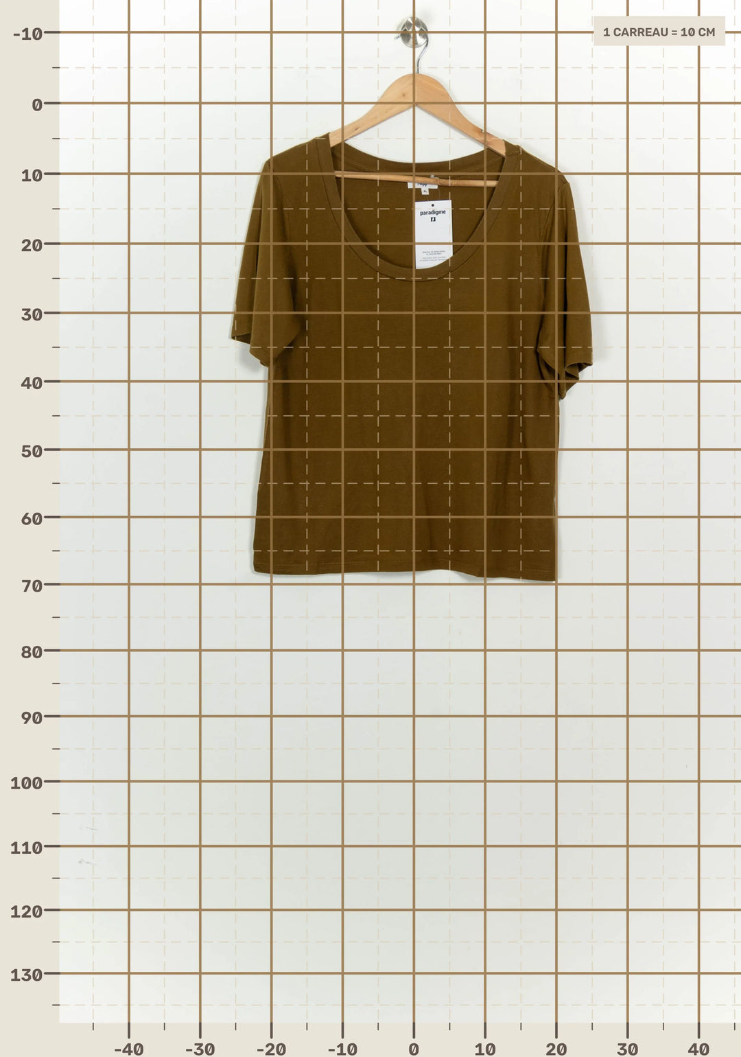 Tee-shirt Marron - Taille XL/42 de la marque Caroll | PARAD125650 - Vendu par Paradigme - Image 4