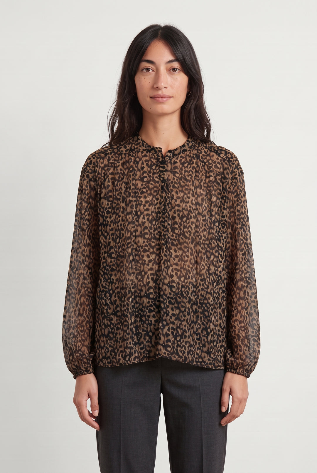Blouse Marron et Noire - Taille M/38 de la marque One Step | PARAD125654 - Vendu par Paradigme - Image 1