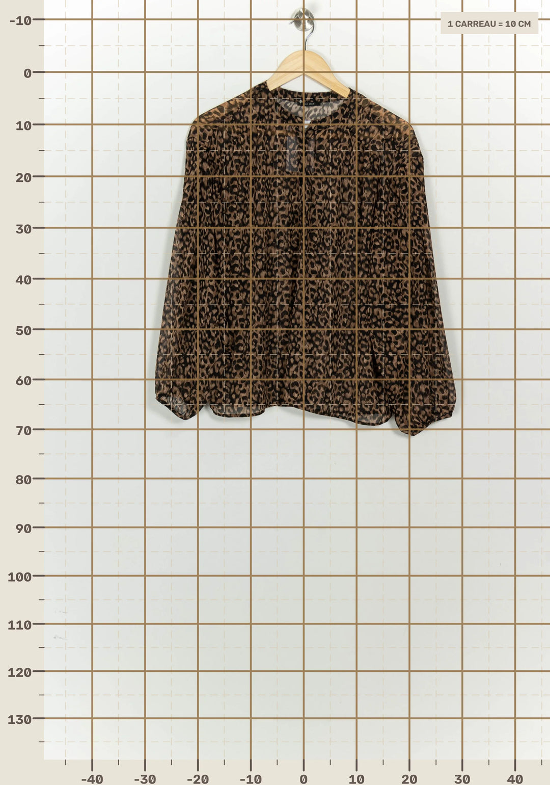 Blouse Marron et Noire - Taille M/38 de la marque One Step | PARAD125654 - Vendu par Paradigme - Image 4