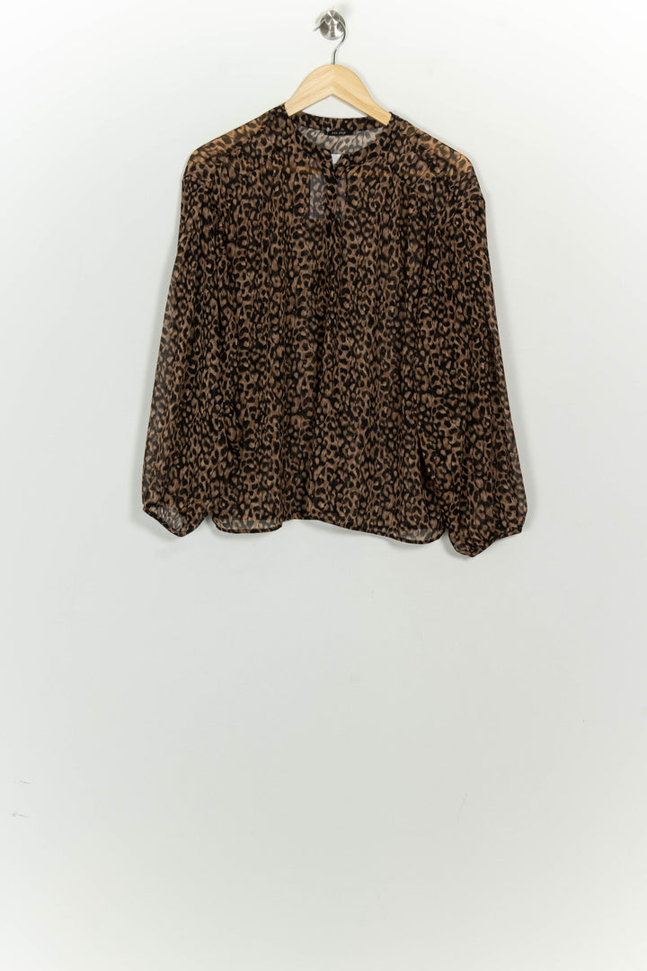Blouse Marron et Noire - Taille M/38 de la marque One Step | PARAD125654 - Vendu par Paradigme - Image 2