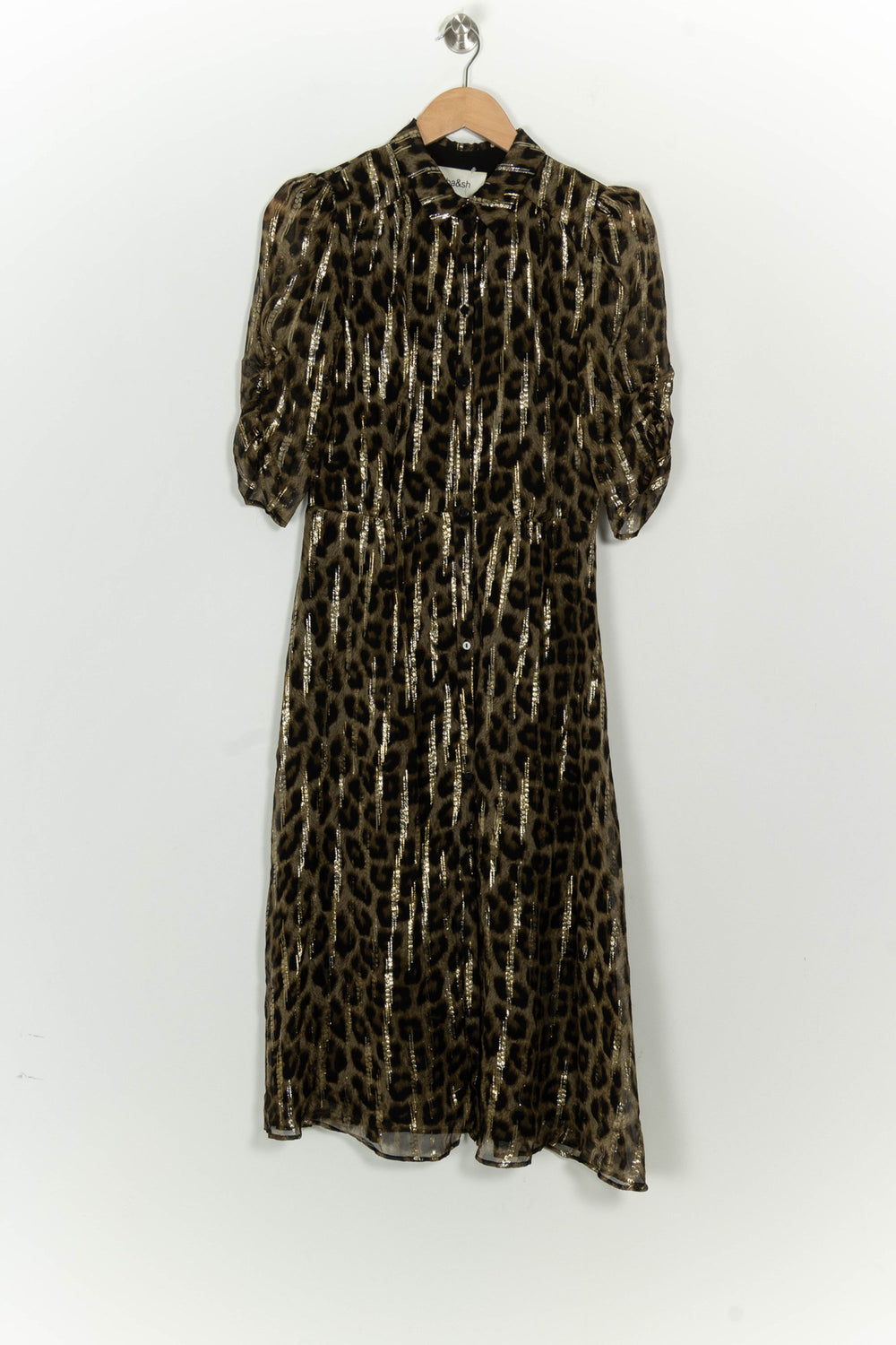 Robe Midi Marron et Noir - Taille S/36 de la marque ba&sh | PARAD125655 - Vendu par Paradigme - Image 2