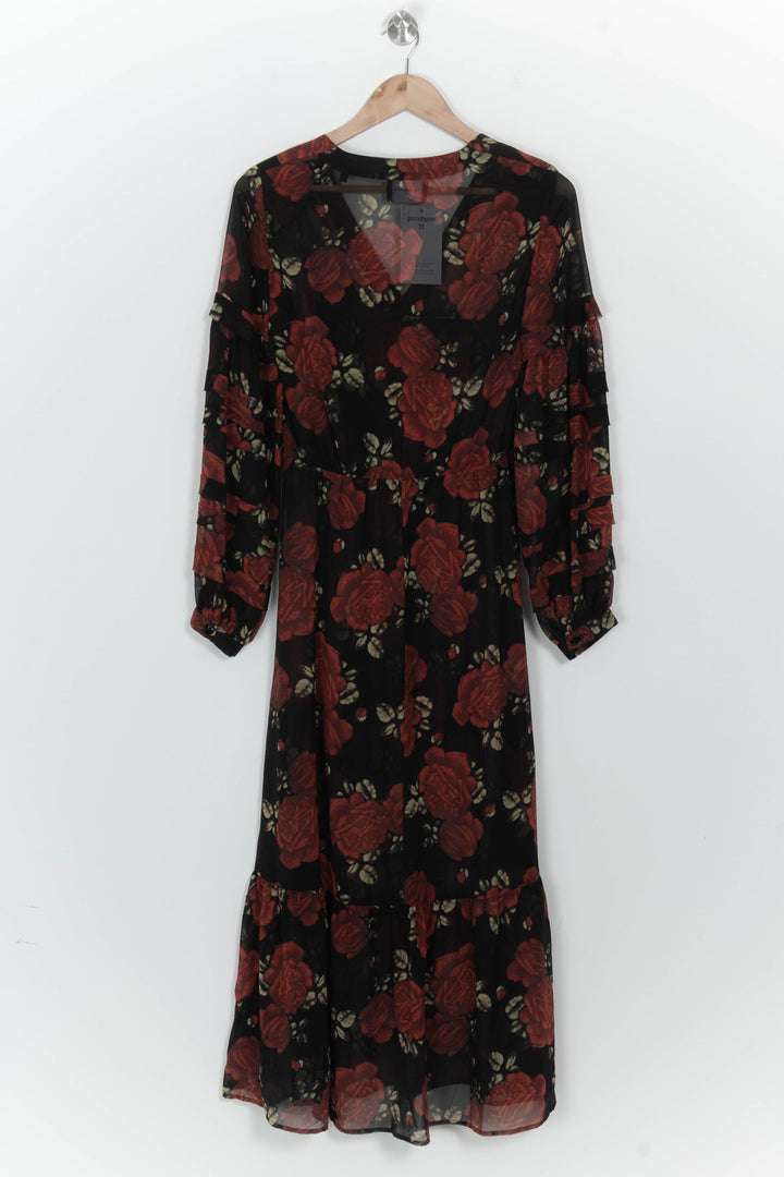 Robe Longue Noire et Rouge - Taille S/36 de la marque The Kooples | PARAD125656 - Vendu par Paradigme - Image 5