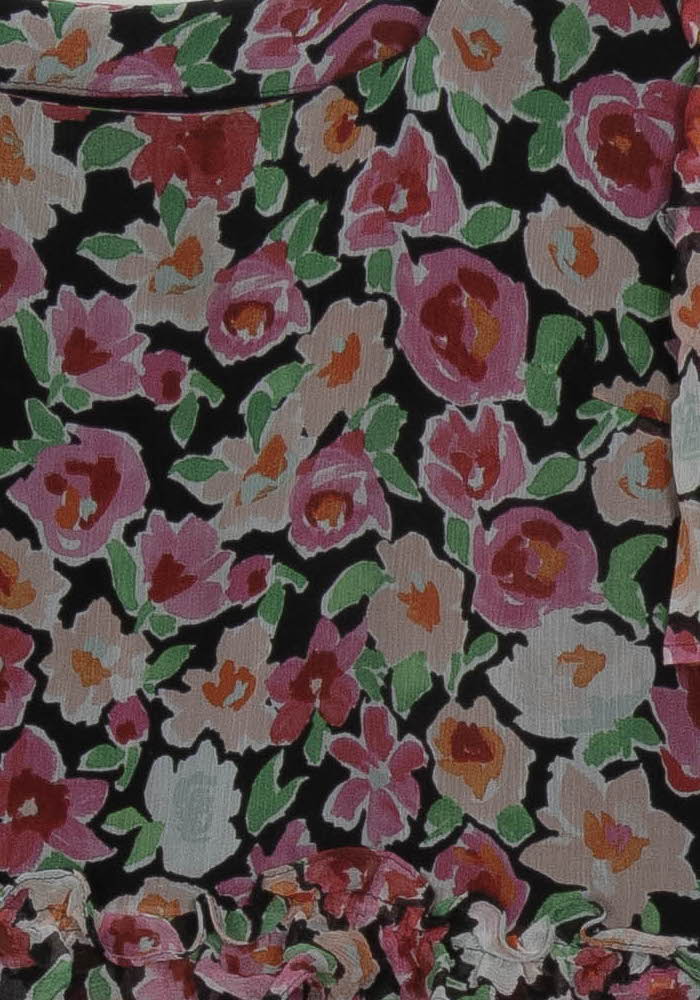 Robe Longue Noire et Rose - Taille S/36 de la marque Sézane | PARAD125657 - Vendu par Paradigme - Image 3