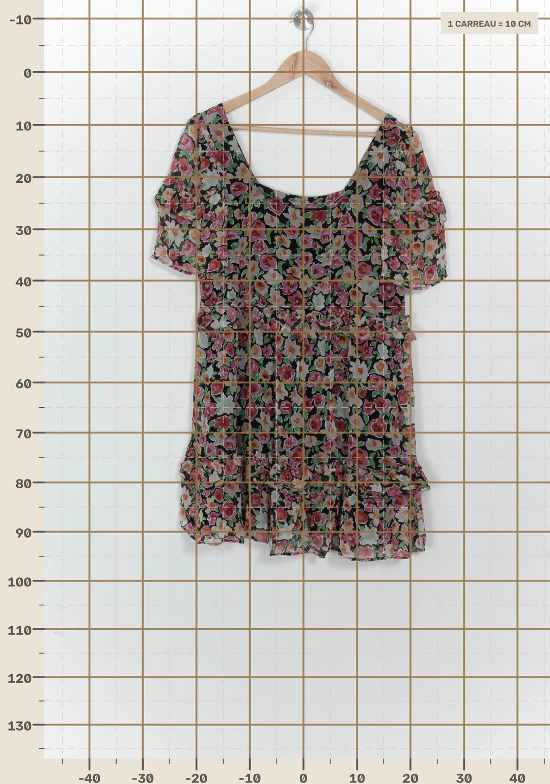 Robe Longue Noire et Rose - Taille S/36 de la marque Sézane | PARAD125657 - Vendu par Paradigme - Image 4