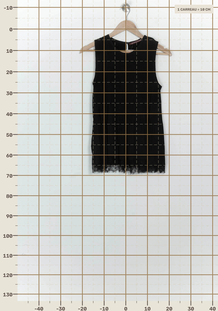 Débardeur Noir - Taille M/38 de la marque Comptoir des Cotonniers | PARAD125661 - Vendu par Paradigme - Image 4