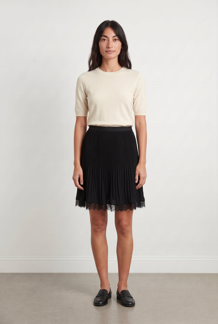 Jupe Plissée Noire - Taille M/38 de la marque Comptoir des Cotonniers | PARAD125662 - Vendu par Paradigme - Image 1