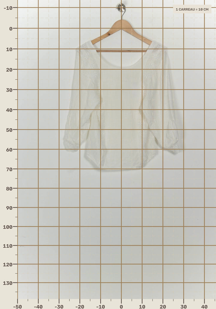 Blouse Blanche - Taille M/38 de la marque Sézane | PARAD125664 - Vendu par Paradigme - Image 4