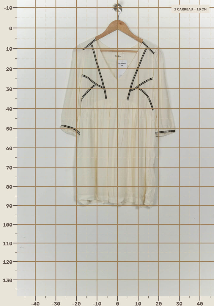 Robe Courte Beige - Taille S/36 de la marque ba&amp;sh | PARAD125665 - Vendu par Paradigme - Image 4