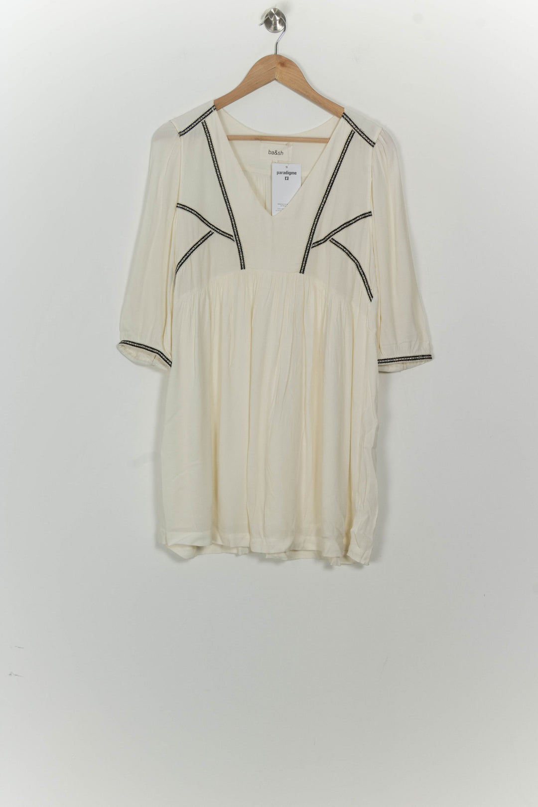 Robe Courte Beige - Taille S/36 de la marque ba&amp;sh | PARAD125665 - Vendu par Paradigme - Image 2