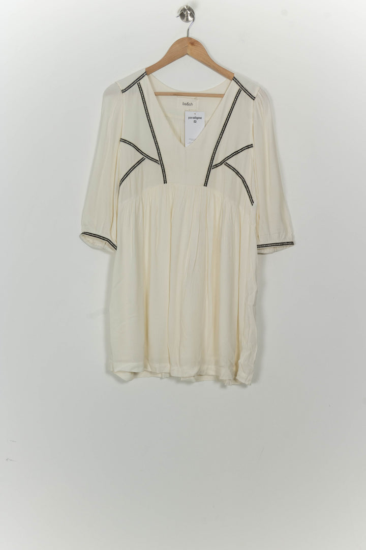 Robe Courte Beige - Taille S/36 de la marque ba&amp;sh | PARAD125665 - Vendu par Paradigme - Image 2