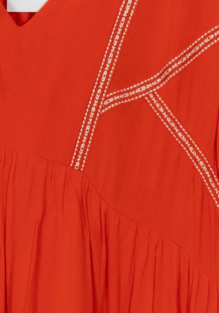 Robe Courte Orange - Taille S/36 de la marque ba&amp;sh | PARAD125666 - Vendu par Paradigme - Image 3