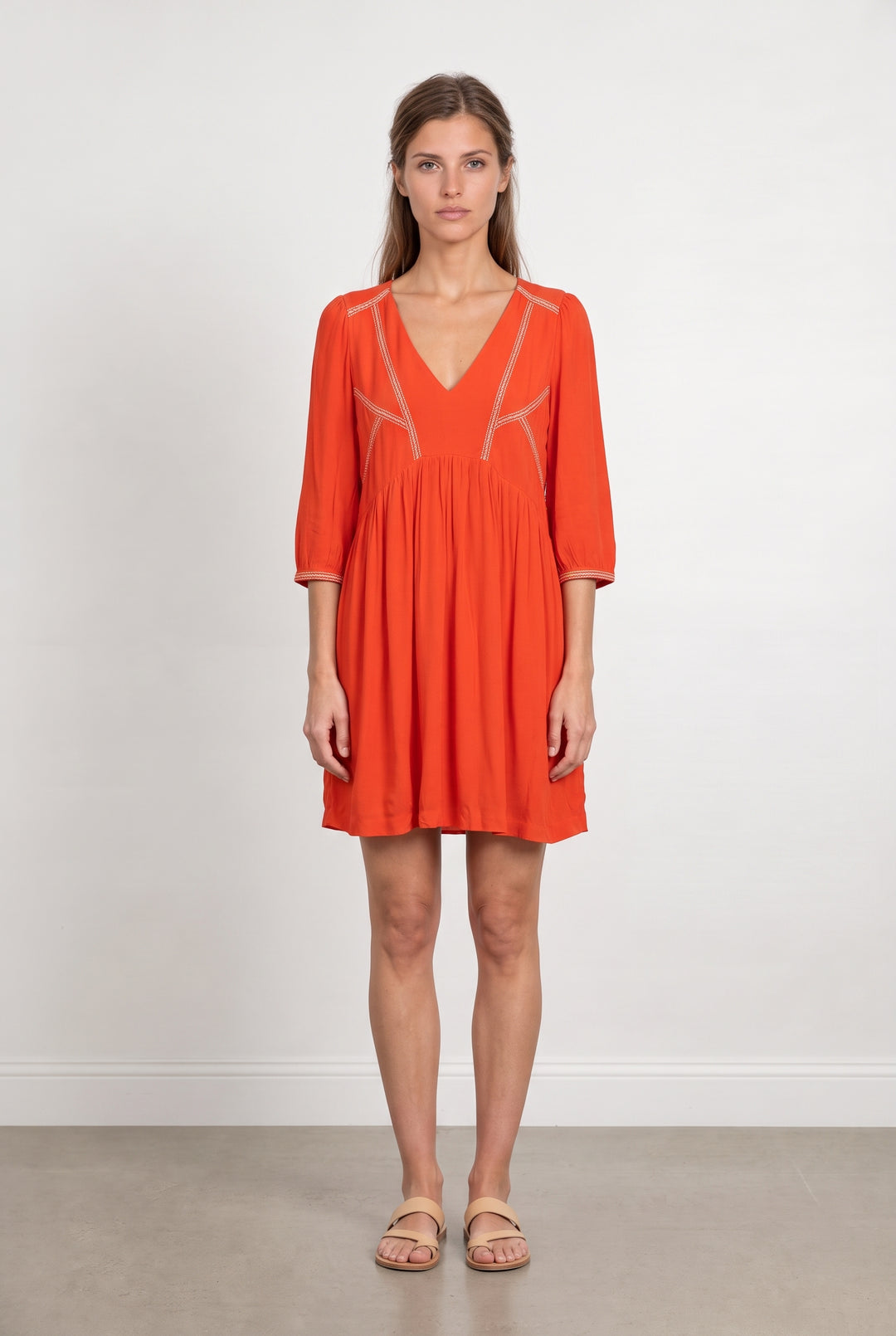Robe Courte Orange - Taille S/36 de la marque ba&amp;sh | PARAD125666 - Vendu par Paradigme - Image 1
