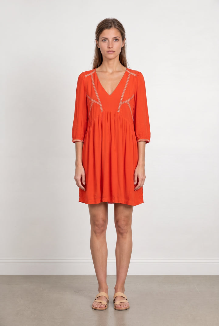 Robe Courte Orange - Taille S/36 de la marque ba&amp;sh | PARAD125666 - Vendu par Paradigme - Image 1