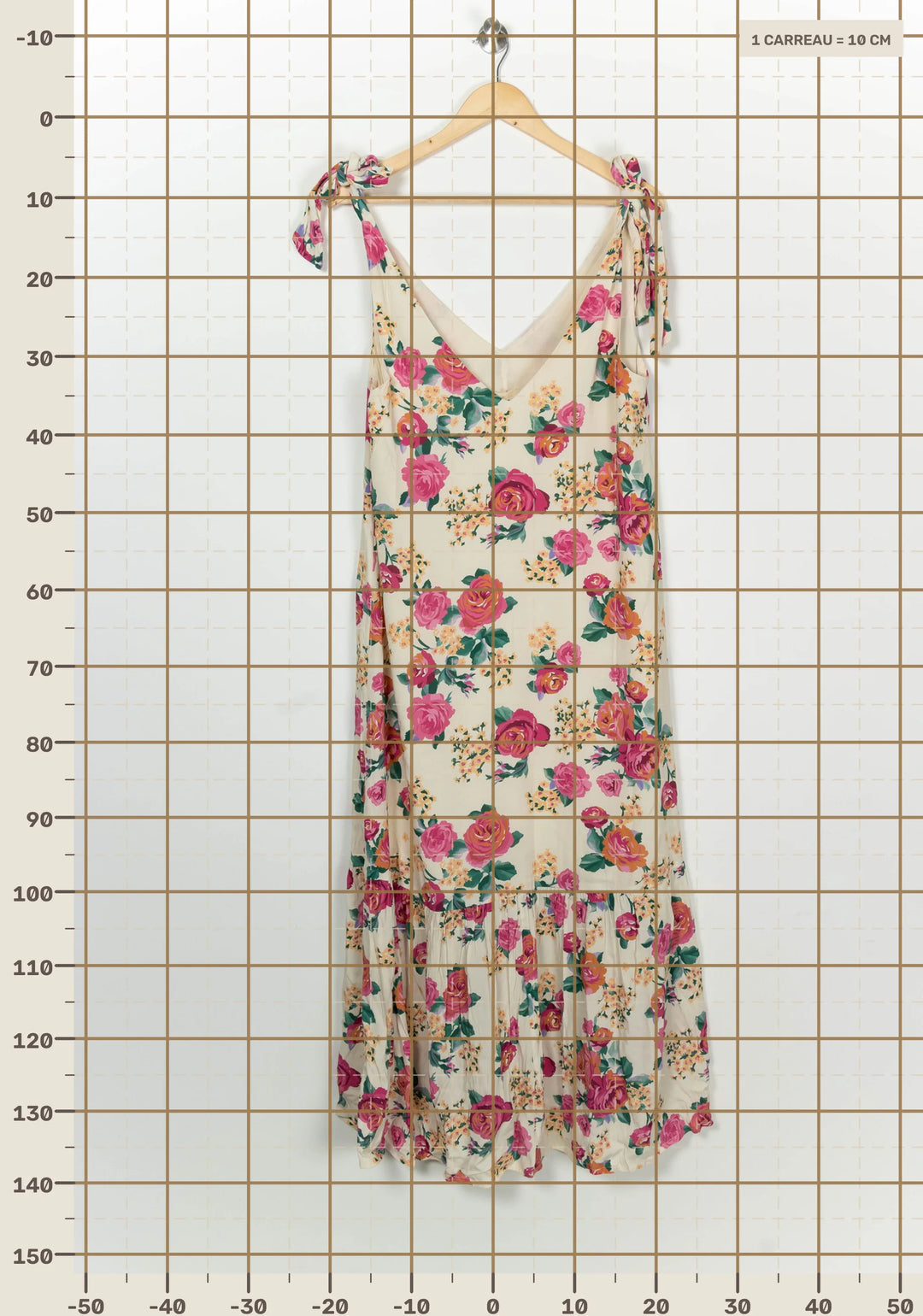 Robe Courte Écrue Et Rose - Taille S/36 de la marque Sézane | PARAD125669 - Vendu par Paradigme - Image 4