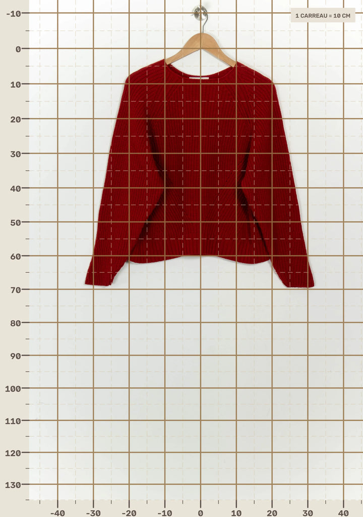 Pull Rouge - Taille S/36 de la marque Balzac Paris | PARAD125676 - Vendu par Paradigme - Image 4