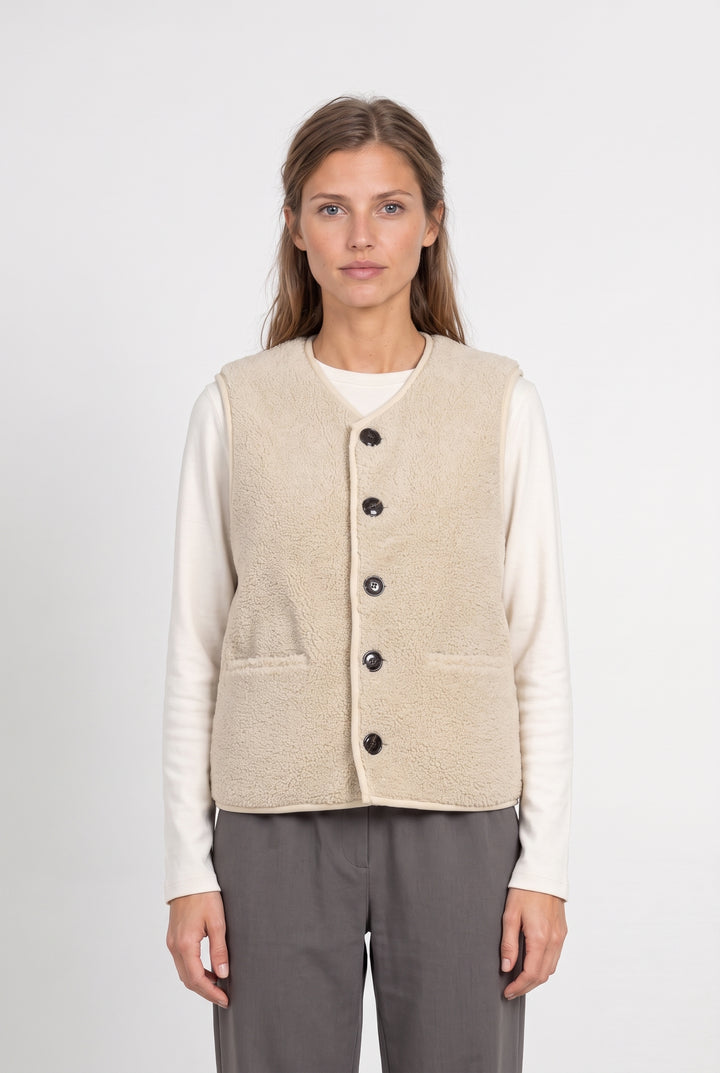 Gilet Sans Manches Beige - Taille S/36 de la marque Soeur | PARAD125677 - Vendu par Paradigme - Image 1