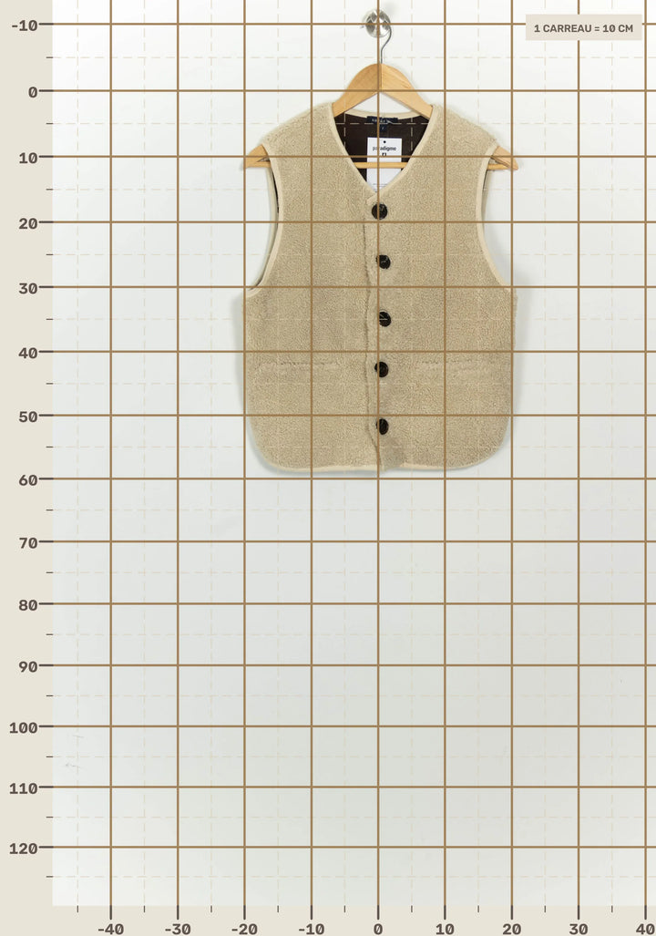 Gilet Sans Manches Beige - Taille S/36 de la marque Soeur | PARAD125677 - Vendu par Paradigme - Image 4