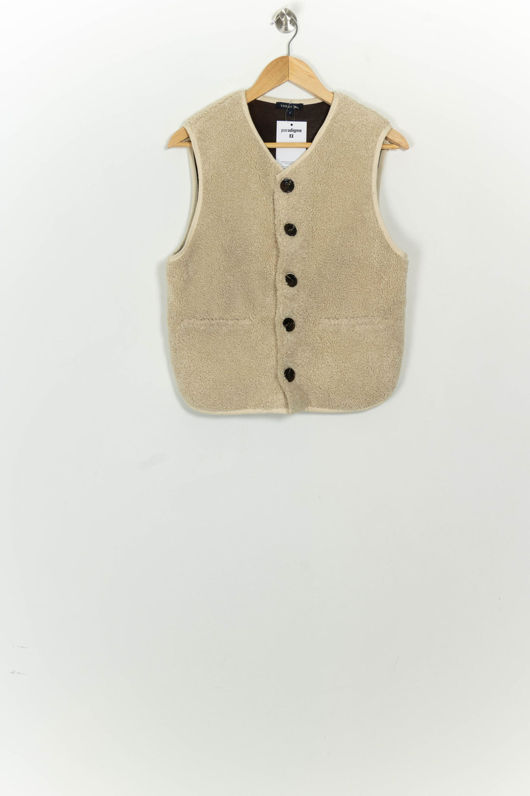Gilet Sans Manches Beige - Taille S/36 de la marque Soeur | PARAD125677 - Vendu par Paradigme - Image 2