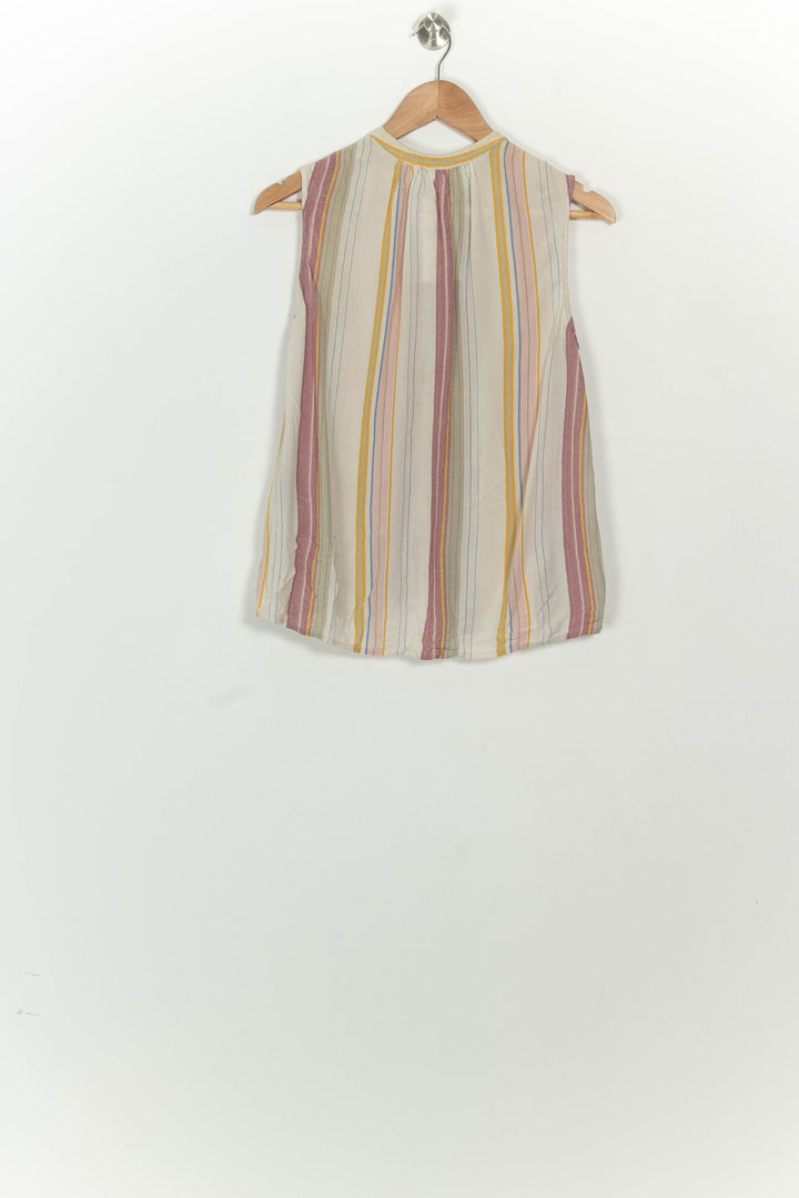 Chemisier Sans Manches Beige et Rose - Taille S/36 de la marque Bellerose | PARAD125678 - Vendu par Paradigme - Image 5